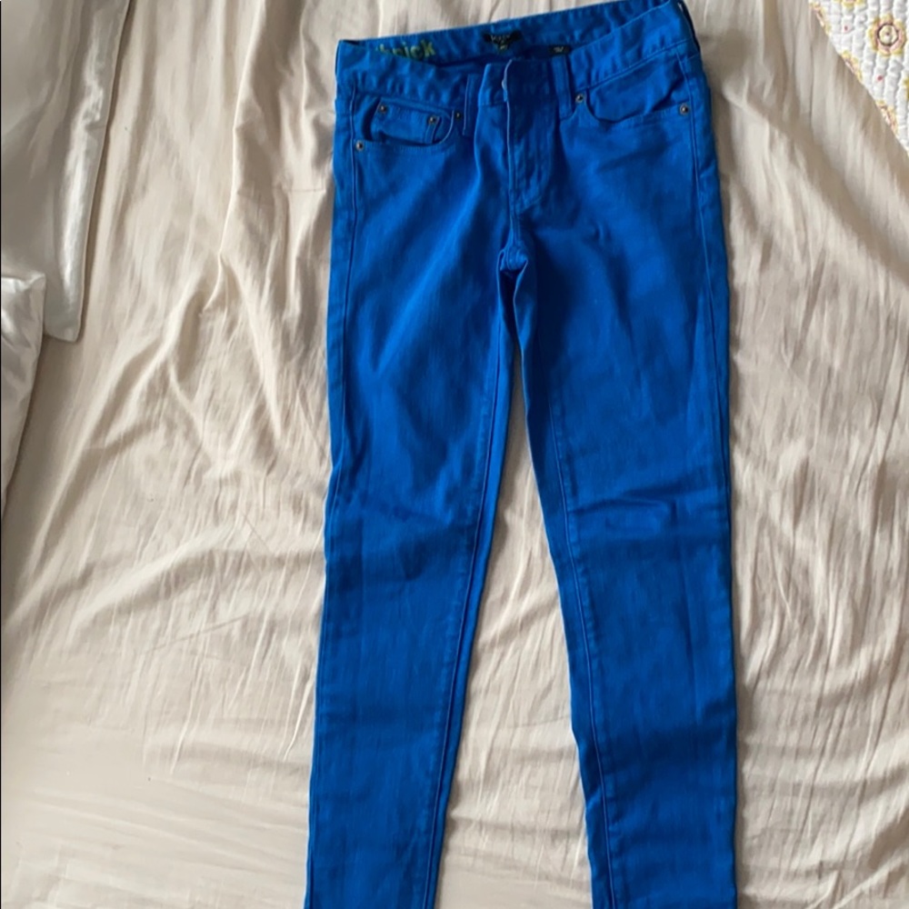 J Crew Blue skinny jeans